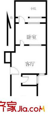 解放路農(nóng)業(yè)廳宿舍戶型圖戶型圖 1室1廳1衛(wèi)1廚