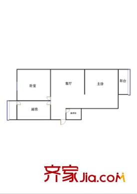 山東藝術(shù)學(xué)院宿舍戶型圖山東藝術(shù)學(xué)院單位宿舍 2室 戶型圖 2室1廳1衛(wèi)1廚