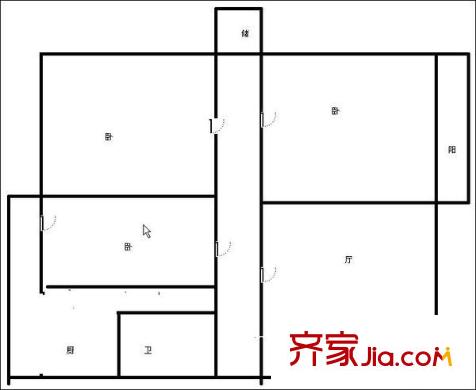 山東藝術(shù)學(xué)院宿舍戶型圖山東藝術(shù)學(xué)院單位宿舍 3室 戶型圖 3室1廳1衛(wèi)1廚