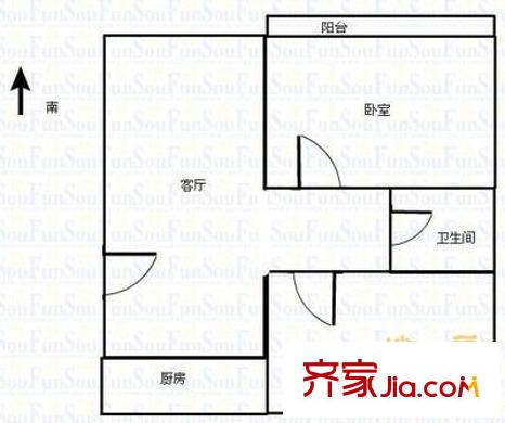 魯建家園 2室 戶型圖
