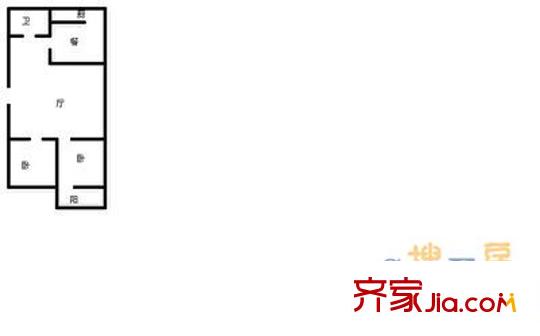 省高院羊頭峪宿舍戶型圖山東省高級(jí)人民法院羊頭峪宿舍 3室 戶型圖 3室2廳1衛(wèi)1廚