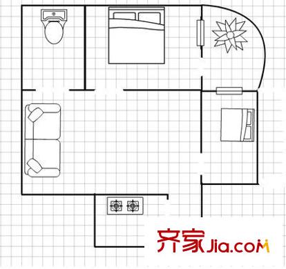 怡樂(lè)園小區(qū) 2室 戶型圖