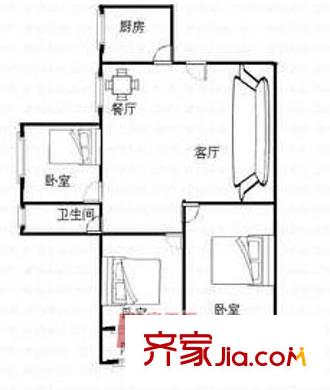 濟(jì)南 按察司街單位宿舍 戶型圖