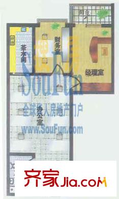 陽光頤景園戶型圖戶型圖 3室1廳1衛(wèi)