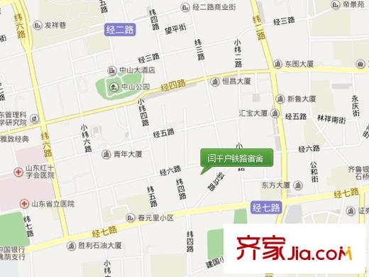 閆千戶鐵路宿舍交通圖 