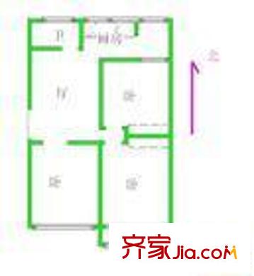 機場宿舍 3室 戶型圖