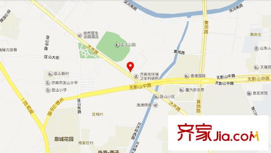 槐蔭區(qū)環(huán)衛(wèi)局宿舍交通圖 