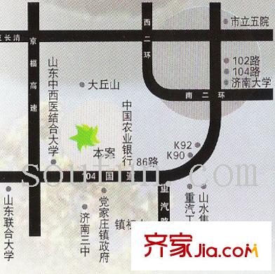 天波嘉和苑交通圖