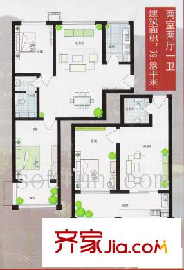 天波嘉和苑 戶型圖