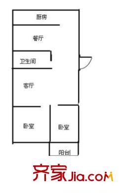 環(huán)翠山莊 2室 戶型圖