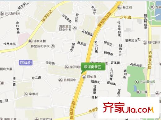 順河街新區(qū)交通圖 