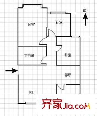 三慶匯文軒戶(hù)型圖三慶―匯文軒 3室 戶(hù)型圖 3室2廳1衛(wèi)1廚