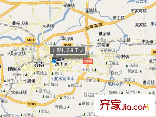 濟南普利商務(wù)中心交通圖6.24