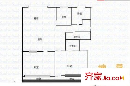紅廟家園戶型圖1 