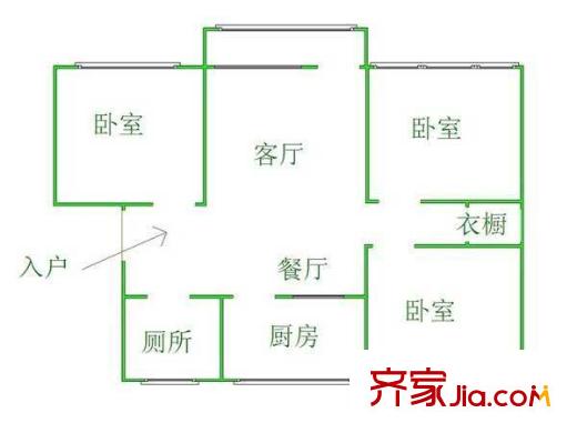 甸柳集團(tuán)宿舍 戶型圖