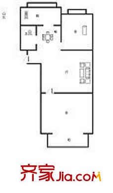 中醫(yī)藥大學(xué)宿舍 3室 戶型圖