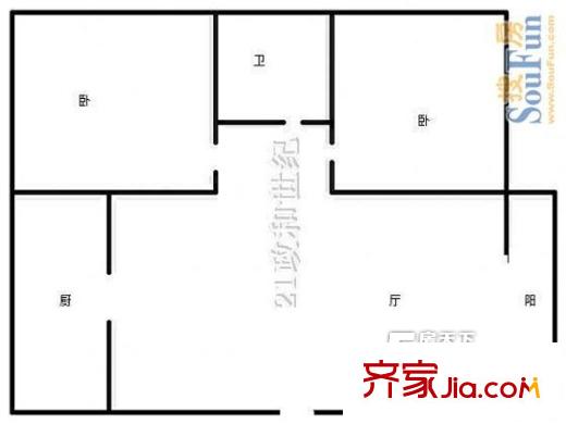 歷下區(qū)檢察院宿舍 戶型圖
