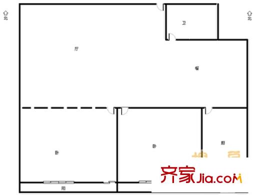云曲山莊 2室 戶型圖