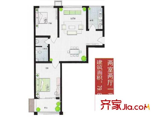 天波嘉和苑 戶型圖