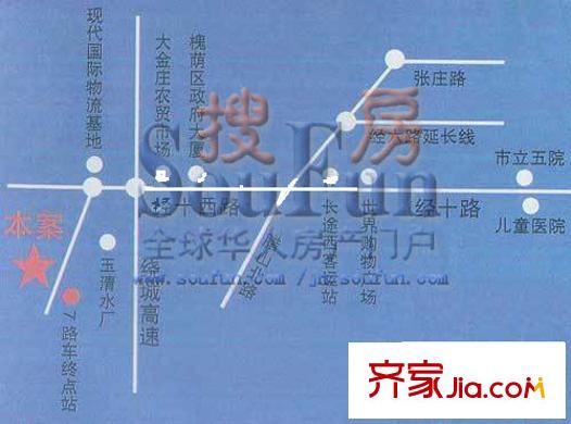 水屯小區(qū)交通圖