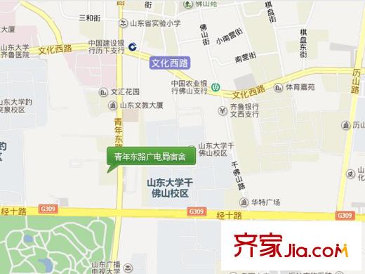 青年?yáng)|路廣電局宿舍交通圖 
