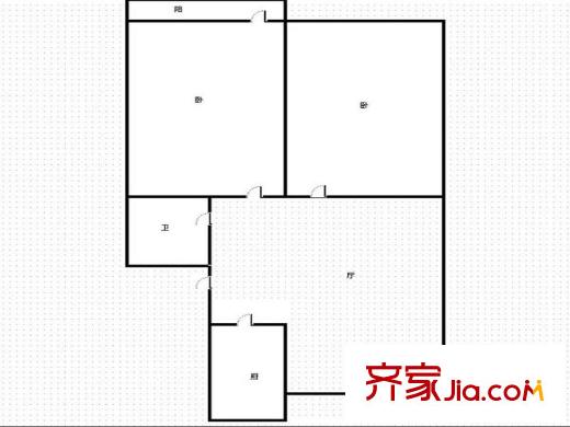 青年?yáng)|路廣電局宿舍 戶(hù)型圖