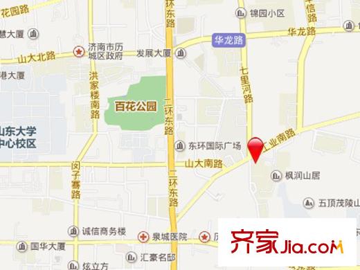 濟南普利商務(wù)中心交通圖 
