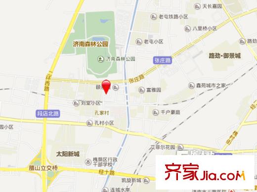 劉家場小區(qū)交通圖 