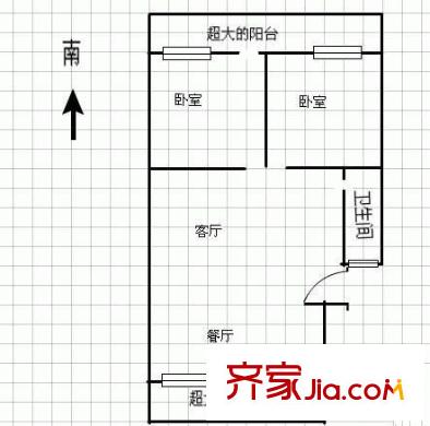 啤酒廠宿舍 0室 戶型圖