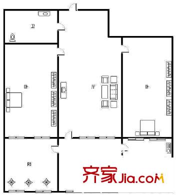 萊鋼*瑞欣花園 0室 戶型圖