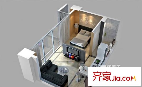 魯商國奧城（公寓）戶型圖一室一廳一衛(wèi)49.38平米戶型 