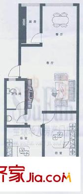 前龍小區(qū)戶型圖戶型圖 2室2廳1衛(wèi)