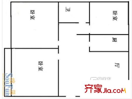 歷下區(qū)檢察院宿舍 戶型圖