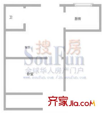 堤口路木材廠宿舍戶型圖木材廠宿舍 2室 戶型圖 2室1廳1衛(wèi)1廚