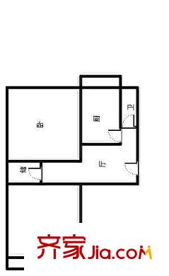 堤口路木材廠宿舍戶型圖木材廠宿舍 2室 戶型圖 2室1廳1衛(wèi)1廚