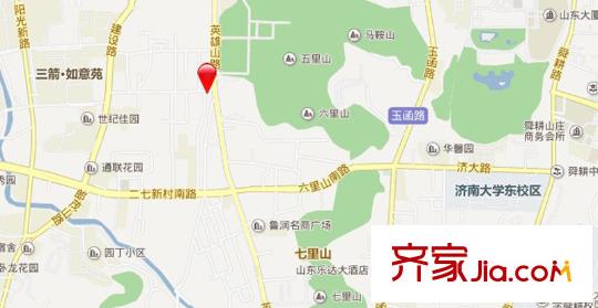 二七新村街道辦事處宿舍交通圖 