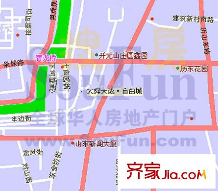 大舜天成自由城交通圖