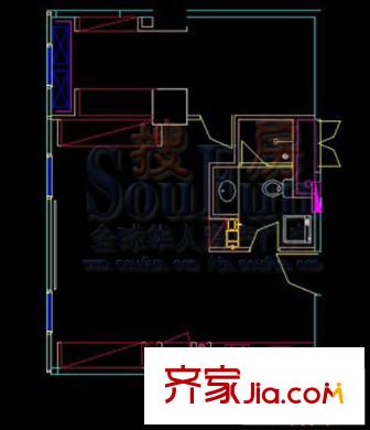 大舜天成自由城戶型圖202 1室