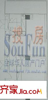 大舜天成自由城戶型圖909戶型 