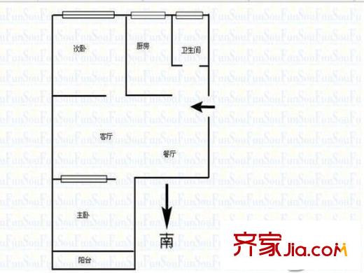 趵突泉南路單位宿舍戶型圖