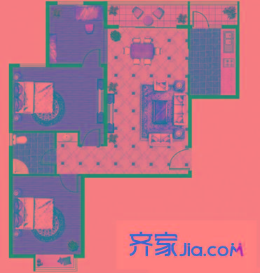 萊鋼*瑞欣花園 0室 戶型圖