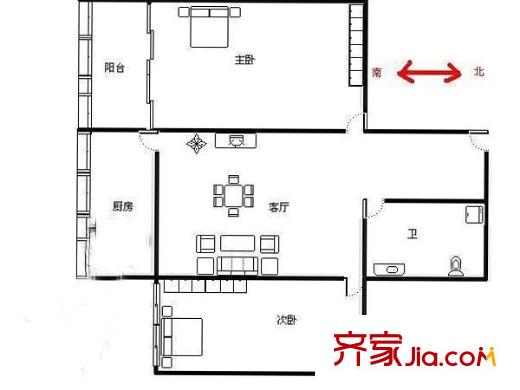 瑞欣花園戶型圖5