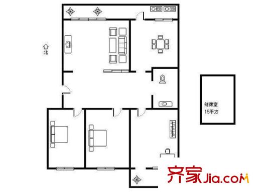 復(fù)興大街單位宿舍 戶型圖