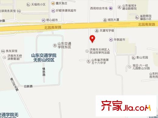 無影山中路教委宿舍交通圖
