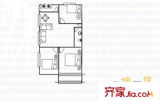 龍?；▓@ 3室 戶型圖