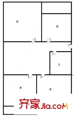 中鐵建廠局宿舍戶型圖中鐵建廠局單位宿舍 3居室 戶型圖 3室1廳1衛(wèi)