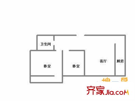 舜億綠園 2室 戶型圖