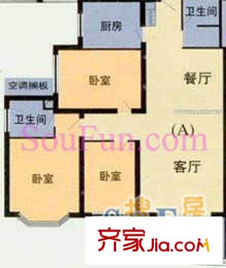 華馨園戶型圖1室