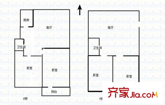 東馨小區(qū) 5室 戶型圖