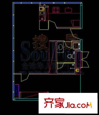 大舜天成自由城戶型圖201 1室